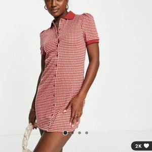 Polo neck mini dress
